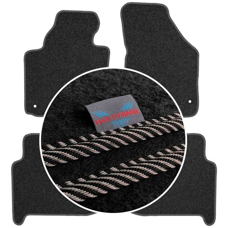 Volkswagen Touran I 5os 2003-2010 Veliūriniai kilimėliai MAX-DYWANIK