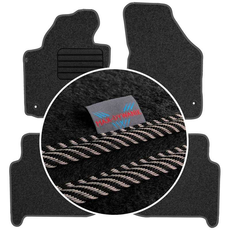 Volkswagen Touran I FL 5os 2010-2015 Veliūriniai kilimėliai MAX-DYWANIK