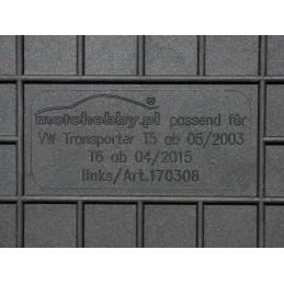 Volkswagen Transporter T5 2003-2015 Guminiai kilimėliai MOTOHOBBY 170308