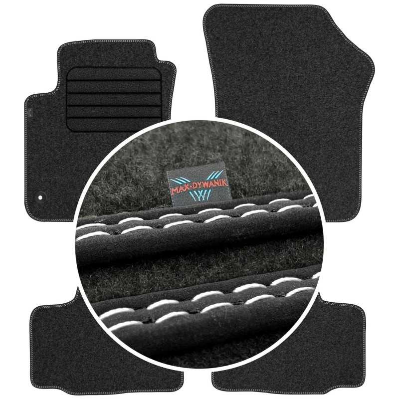 Volkswagen Up 2012-2020 Veliūriniai kilimėliai MAX-DYWANIK