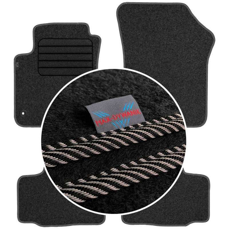 Volkswagen Up 2012-2020 Veliūriniai kilimėliai MAX-DYWANIK