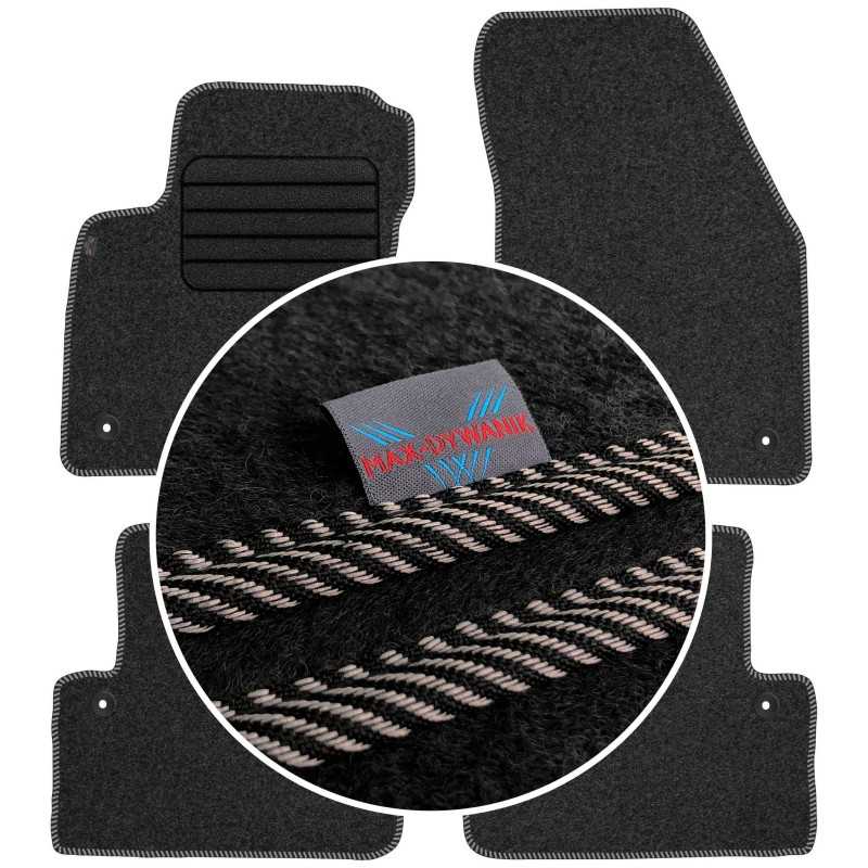 Volvo S40 II 2004-2012 Veliūriniai kilimėliai MAX-DYWANIK