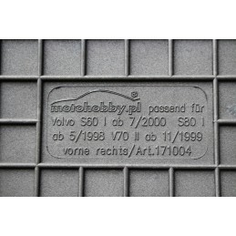 Volvo S80 I 1998-2009 Guminiai kilimėliai MOTOHOBBY FRONT 171004/2