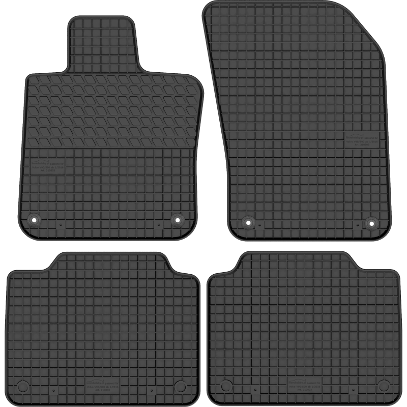 Volvo S90 2016- / Volvo V90 2016- Guminiai kilimėliai MOTOHOBBY 210803