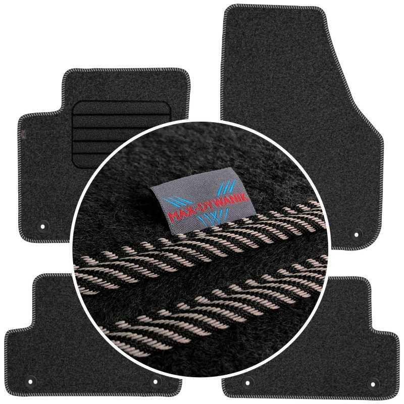 Volvo V40 2012-2019 Veliūriniai kilimėliai MAX-DYWANIK