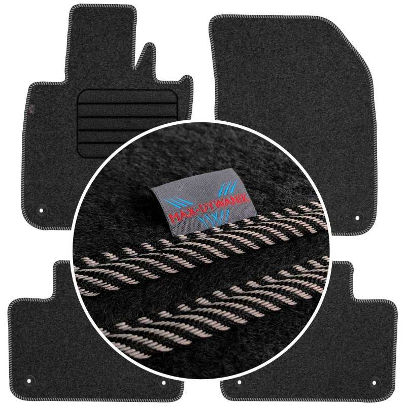 Volvo V60 II 2018- MAX-DYWANIK veliūriniai kilimėliai