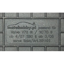 Volvo V70 III & XC70 II 2007-2016 MOTOHOBBY guminiai kilimėliai 201102