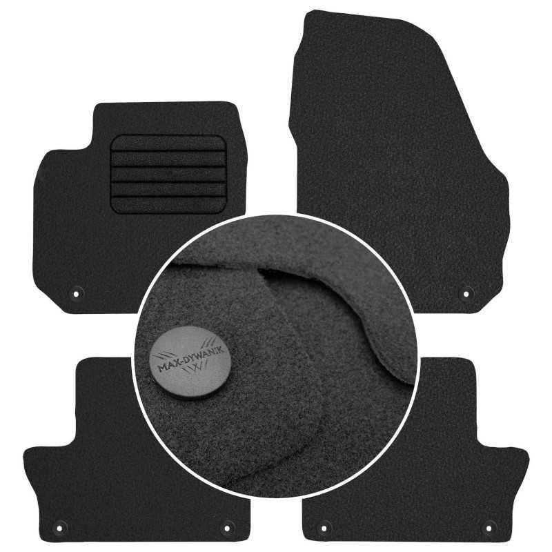 Volvo XC60 I 2008-2017 Veliūriniai kilimėliai MAX-DYWANIK