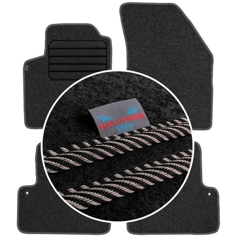 Volvo XC90 I 5 vietų 2003-2014 Veliūriniai kilimėliai MAX-DYWANIK