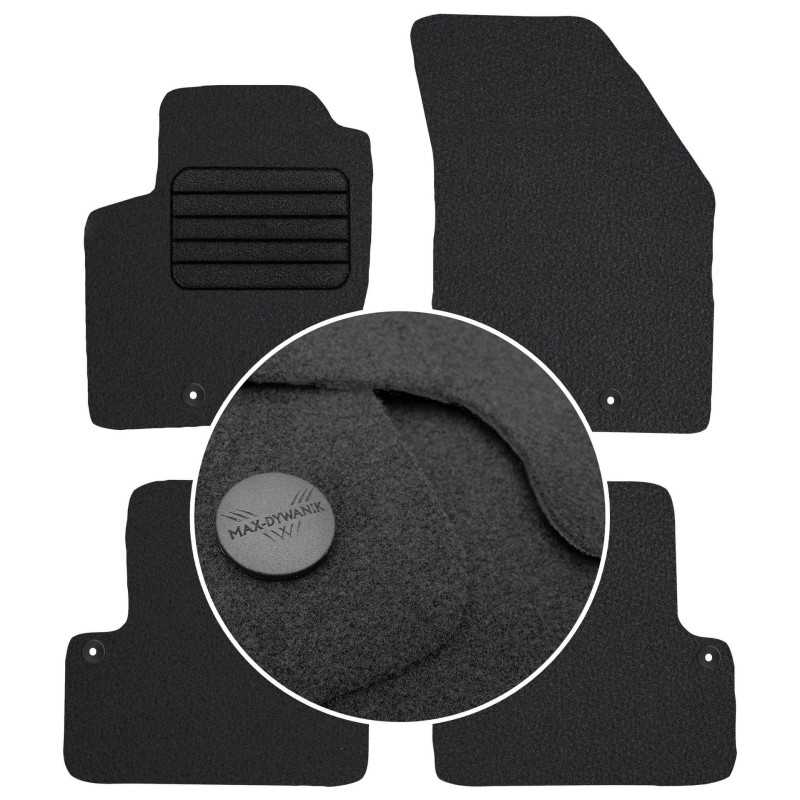 Volvo XC90 I 5 vietų 2003-2014 Veliūriniai kilimėliai MAX-DYWANIK