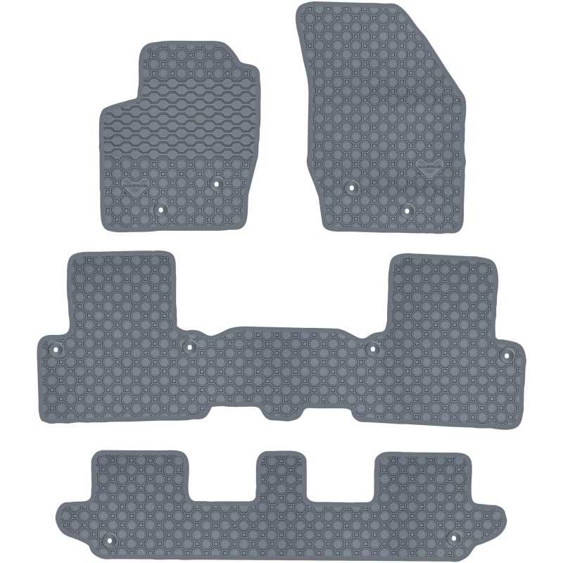 Volvo XC90 I 7 vietų 2003-2014 m. guminiai kilimėliai PRIME-LINER MAX-MAT