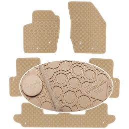 Volvo XC90 I 7 vietų 2003-2014 m. guminiai kilimėliai PRIME-LINER MAX-MAT