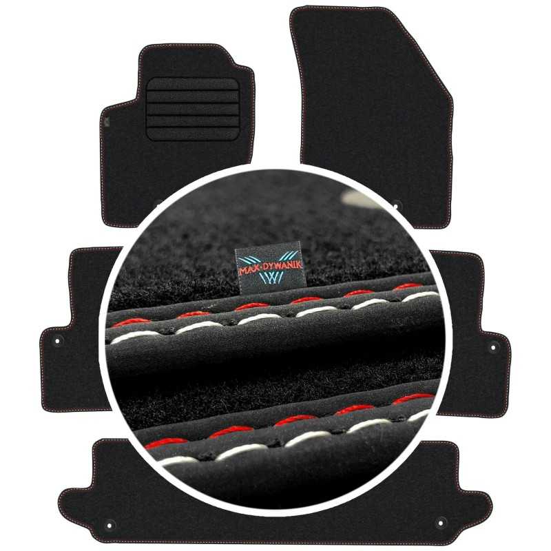 Volvo XC90 I 7 vietų 2003-2014 Veliūriniai kilimėliai MAX-DYWANIK