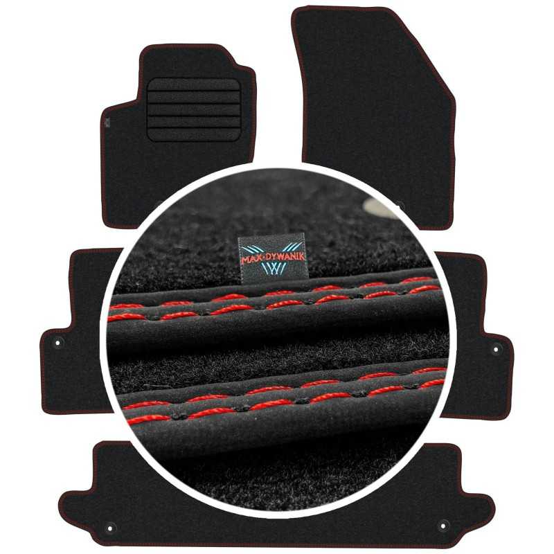 Volvo XC90 I 7 vietų 2003-2014 Veliūriniai kilimėliai MAX-DYWANIK