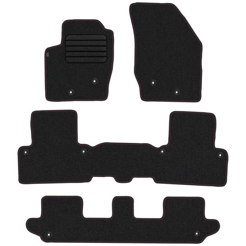 Volvo XC90 I 7 vietų 2003-2014 Veliūriniai kilimėliai MAX-DYWANIK