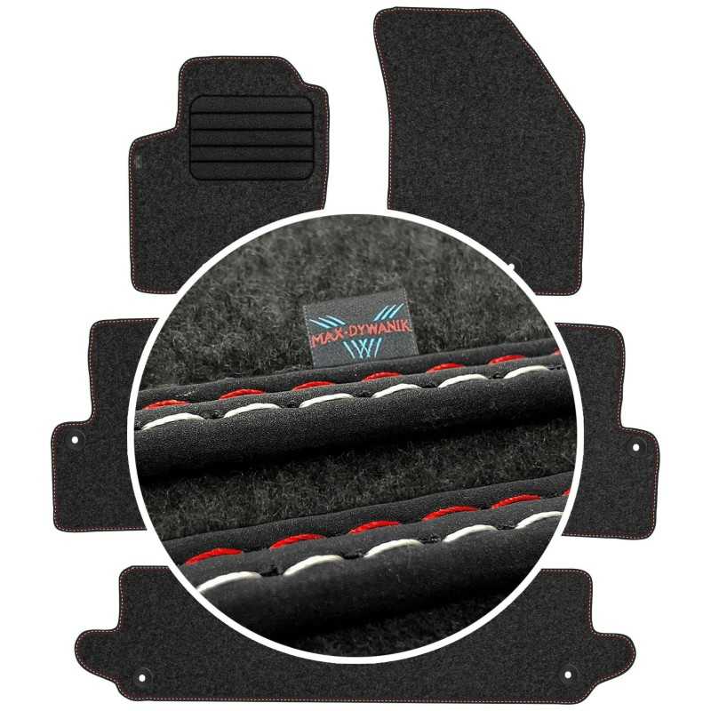 Volvo XC90 I 7 vietų 2003-2014 Veliūriniai kilimėliai MAX-DYWANIK