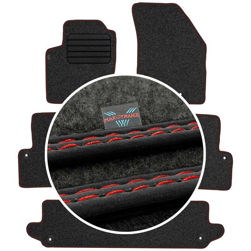 Volvo XC90 I 7 vietų 2003-2014 Veliūriniai kilimėliai MAX-DYWANIK