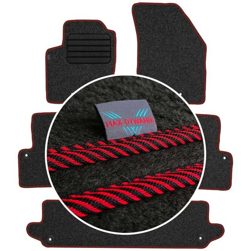 Volvo XC90 I 7 vietų 2003-2014 Veliūriniai kilimėliai MAX-DYWANIK