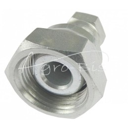 Hidraulinė jungtis - tiesi, moteriška AA jungtis, M22x1.5 - M14x1.5, 15L/8L, seno tipo kūgiai be O žiedo - HS216