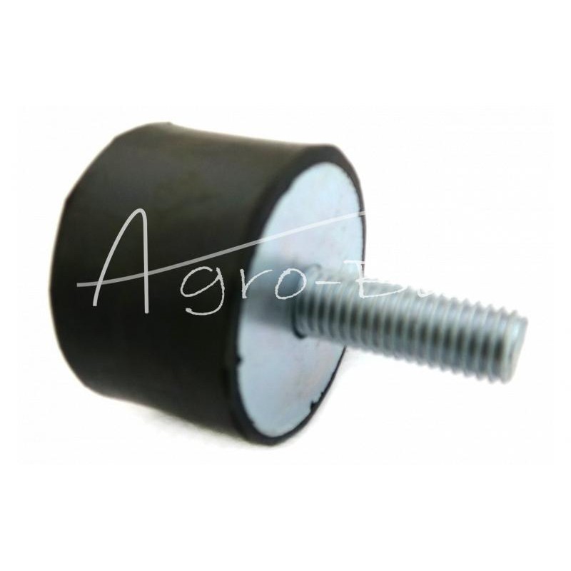 Guminis-metalinis bamperis 40x27 vienas M10 varžtas - W40X27/1