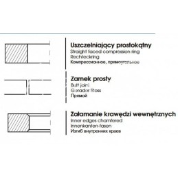 Chromuotas sandarinimo žiedas MF4 98.476x2.38x3.87 - 98233801