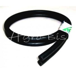 Dviguba guminė žarna, juoda, L 0,8 m, melžimo aparatui - 830502034/0