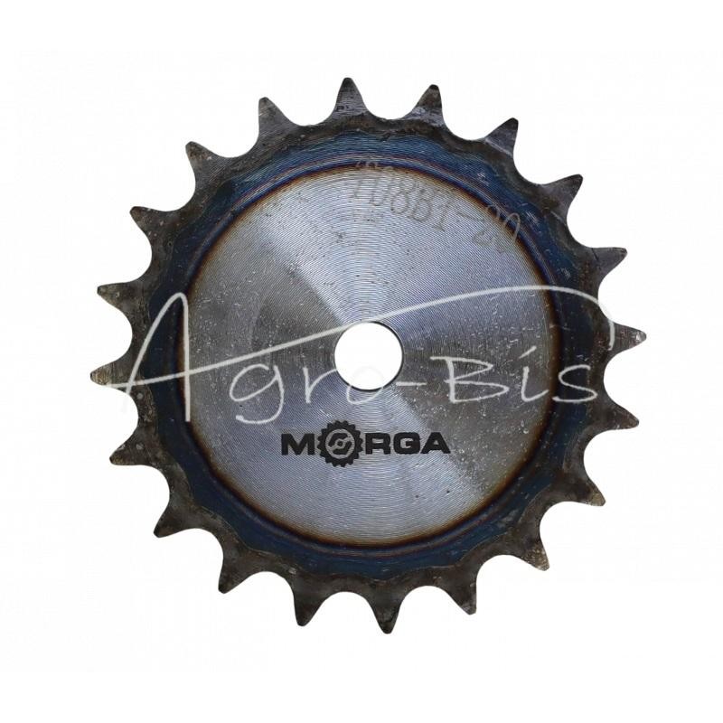 Grūdinto grandinės žvaigrio disko 08B-1 Z-20 išorinis skersmuo 86 mm MORGA - T08B120M