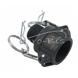 Camlock jungties lizdas, B tipo, polipropilenas, PP, 3/4" x 19 mm, PZL HYDRAL - ZCPB19H