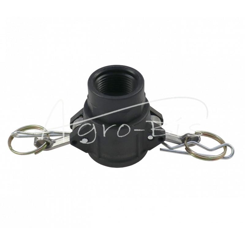 Camlock jungties lizdas, D tipo, polipropilenas, PP, 3/4" x 19 mm, PZL HYDRAL - ZCPD19H