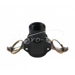 Camlock jungties lizdas, D tipo, polipropilenas, PP 1/2" x 13 mm, PZL HYDRAL - ZCPD13H