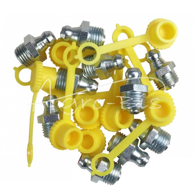 Tepimo antgalių rinkinys M10x1 10 vnt., tepalo antgalio dangtelis geltonas PZL HYDRAL - 7141210PZUH