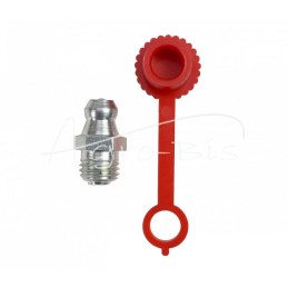 Tepimo antgalių rinkinys M8x1 10 vnt., raudonas tepalo antgalio dangtelis PZL HYDRAL - 7141208PCH