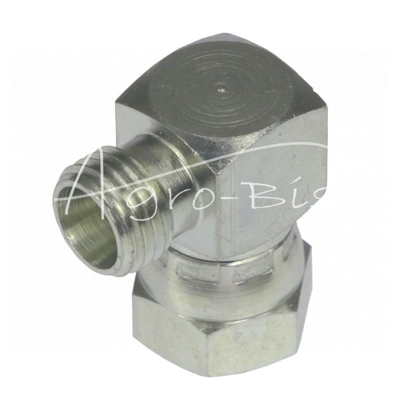 Hidraulinės jungties alkūnė 90 AB M16x1.5 - M14x1.5 10L/8L - HS334