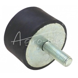 Guminis-metalinis bamperis 50x30 M10 vieno varžto bamperis - wP50x30/1