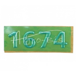 1674 m. sidabrinės išgaubtos raidės - ZNAK1674