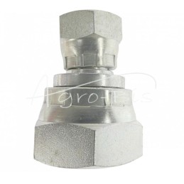 Hidraulinė jungtis - tiesi, moteriška AA jungtis, M22x1.5 - M14x1.5, 15L/8L, seno tipo kūgiai be O žiedo - HS216