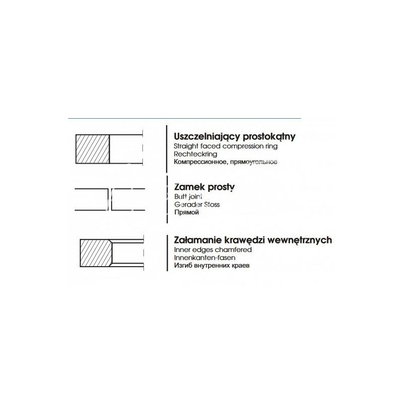 Chromuotas sandarinimo žiedas MF4 98.476x2.38x3.87 - 98233801