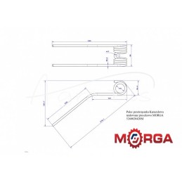 MORGA milteliniu būdu dengtas karuselinis vartytuvo noragas - 5260020420M