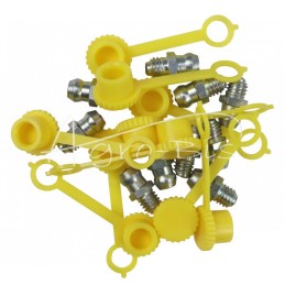 Tepimo antgalių rinkinys M6x1 10 vnt., tepalo antgalio dangtelis geltonas PZL HYDRAL - 7141206PZUH
