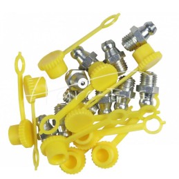 Tepimo antgalių rinkinys M8x1 10 vnt., tepalo antgalio dangtelis geltonas PZL HYDRAL - 7141208PZUH