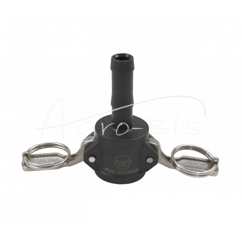 Camlock jungties lizdas, C tipo, polipropilenas, PP 1/2" x 13 mm, PZL HYDRAL - ZCPC13H