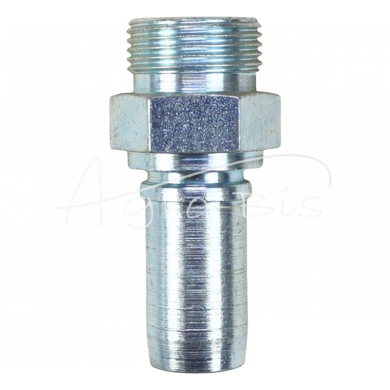 Gofruotas PTFE tefloninis žarnos antgalis DN15, B tipo M22x1.5, sunkvežimių žarnos PZL-Hydral - 441