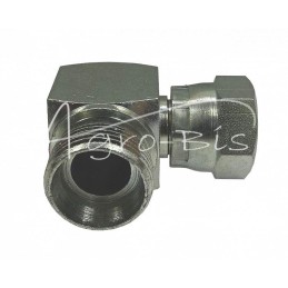 Hidraulinės jungties alkūnė 90 AB M22x1.5 - M18x1.5 16L/12L seno tipo kūgis be žiedo - HS324