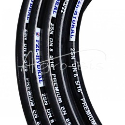 Hidraulinė žarna užspaudžiamai DN08, 2 vijų, 350 barų HYDRAL - 08SN2W50HMB