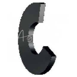 Šoninis diafragminis purkštuvas plokščiam silikonui W19184 56x128x10 - 4002040050/SIL