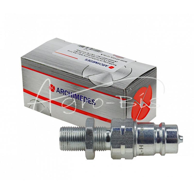 Hidraulinė greito prijungimo jungtis su ilgu kaiščiu M18x1.5, išorinis sriegis EURO HYDRAL PREMIUM - HP102L1218LPH