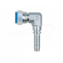 Hidraulinė jungtis DKR 90° DN13 1/2" kompaktiška kaltinė Premium HYDRAL - DKR90DN12G1/2KH