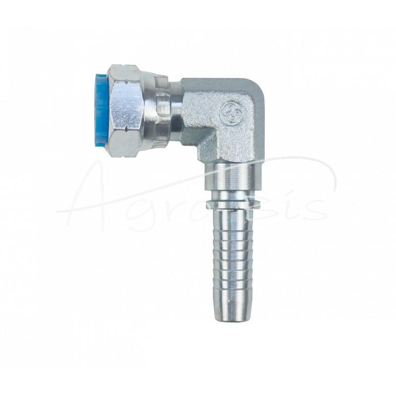 Hidraulinė jungtis DKR 90° DN13 1/2" kompaktiška kaltinė Premium HYDRAL - DKR90DN12G1/2KH