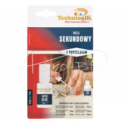 „Technicqll C-990“ cianoakrilato klijai, 8 g, su teptuku - C990