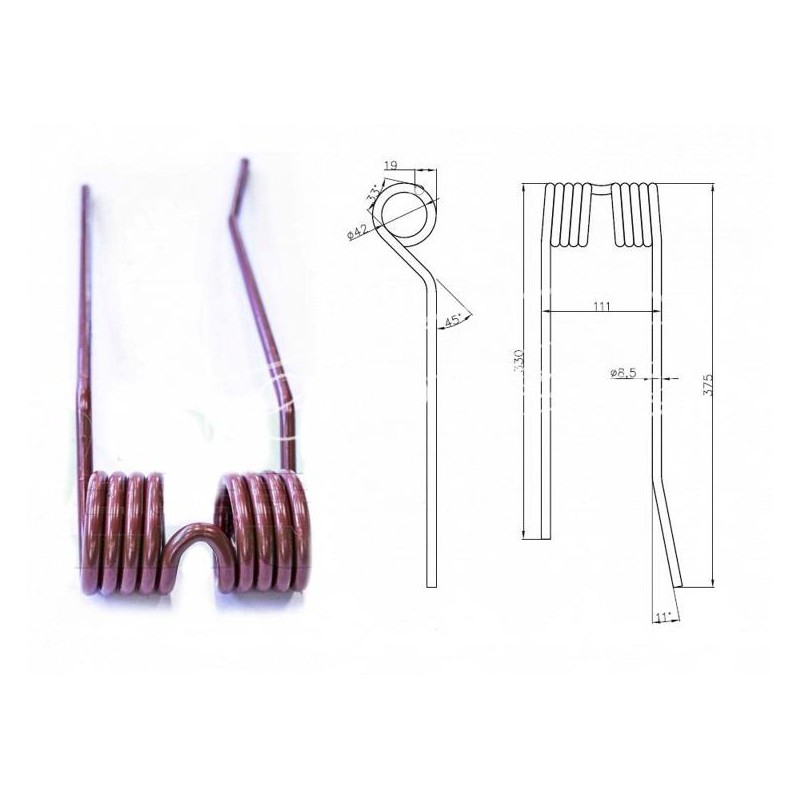 Mesko karuselinio sukimo pirštas, vidurinis, dešinysis, siauras PZ-106 - 5275130010